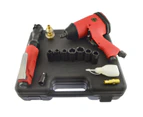 AB Tools 1/2" Drive Impact Gun Wrench 3/8" Drive Air Ratchet Plus 7 Impact Sockets