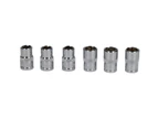 AB Tools 3 x 10mm and 3 x 13mm Metric 3/8" Drive 6 Sided Single Hex Shallow Socket 6pc