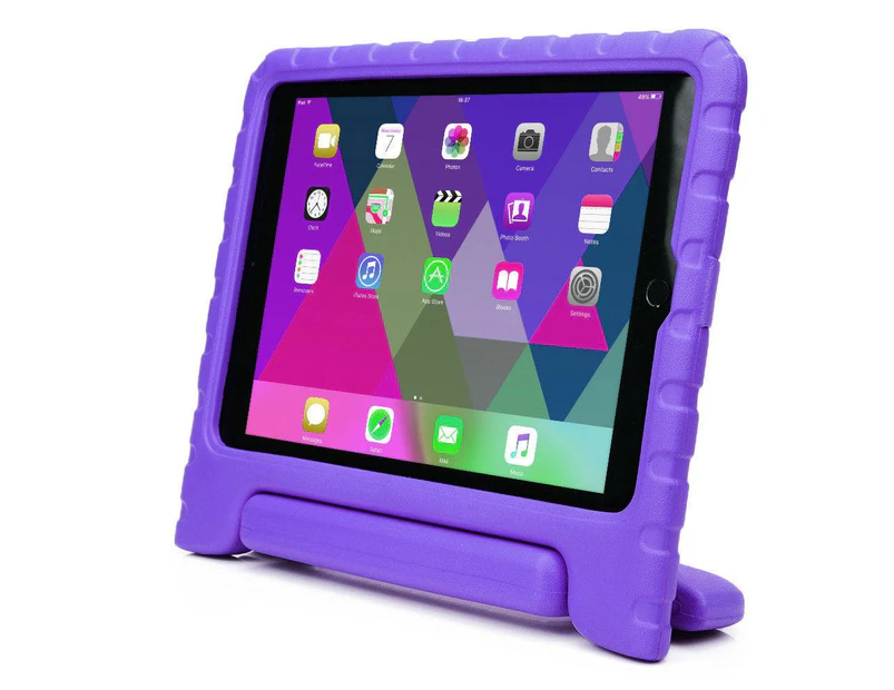 Kids Heavy Duty ShockProof  Stand Case Cover - Purple