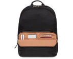 Knomo Mount Leather 15" Laptop Backpack - Black