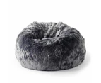 Fur Bean Bag - Charcoal Cloud