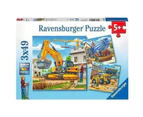 Ravensburger Construction Vehicle Puzzle - 3 x 49 Piece