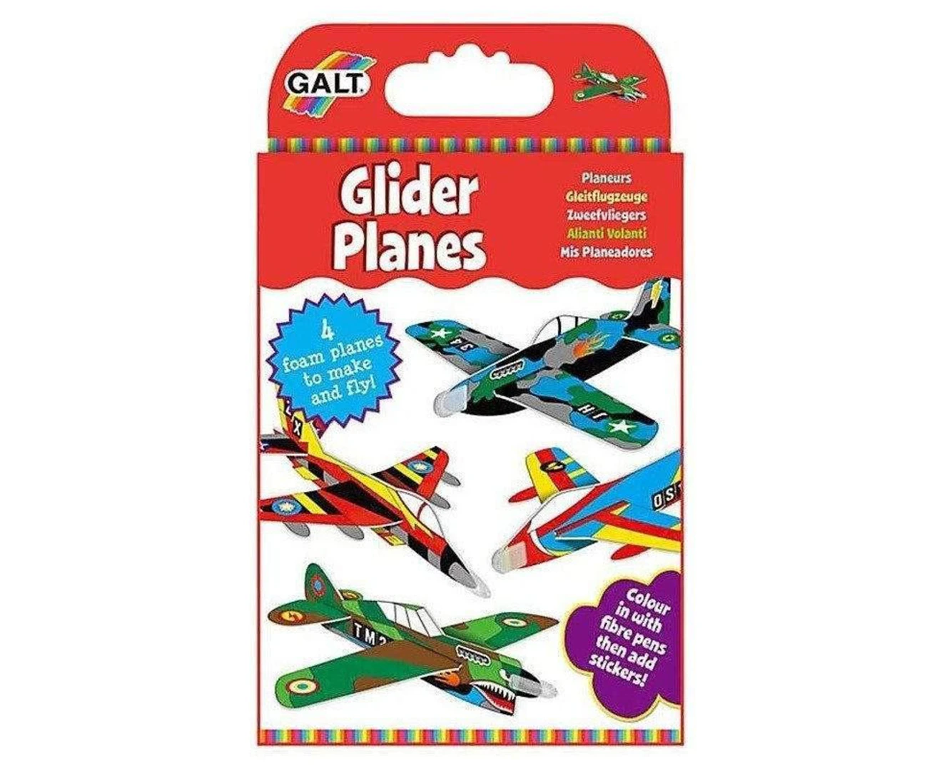 Galt Glider Planes Kids/Childrens Interactive Activity Kit Play Toy 5y+