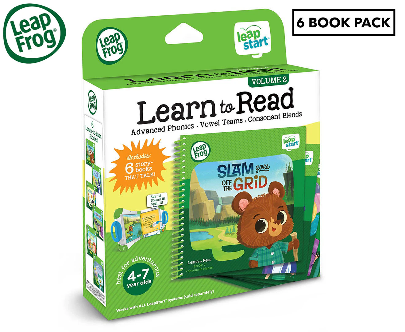 LeapFrog LeapStart Learn To Read 6-Pack Books Volume 2