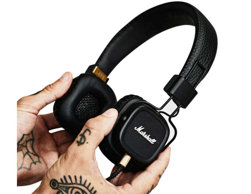 Refurbished Marshall Major MK II on ear Headphones Black - Marshall Major 2 Headset - Refurbished Grade A