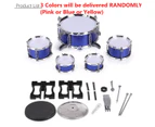 Junior Children Kid Instrument Drum Set Kit Cymbals with Sticks+Stool+Cymbal+Stand Gift(Random Color)