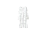 Select Mall Cotton Little Girls Sleepwear Princess Long Sleeve Toddler Nightwear Dress - WHITE