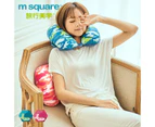 M SQUARE U type soft headrest neck pillows-army red