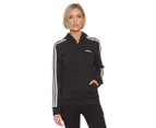 Adidas Women's 3-Stripe Full Zip Hoodie - Black/White