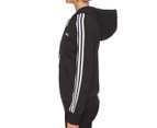 Adidas Women's 3-Stripe Full Zip Hoodie - Black/White