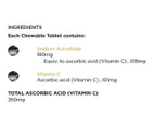 2 x GO Healthy Kids Go Vitamin C 260mg Orange 60 Chewable Bear Tabs