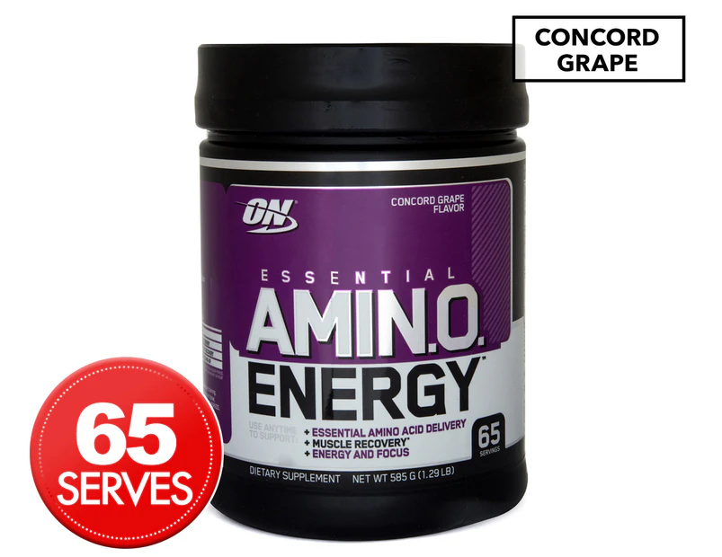 Optimum Nutrition Essential Amin.O Energy Drink Powder Concord Grape 585g