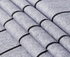Gioia Casa Nikki 100% Cotton Reversible Queen Bed Quilt Cover Set - Blue/Grey