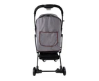 Ibiyaya Speedy Fold Pet Buggy Pet Pram, Grey Jeans