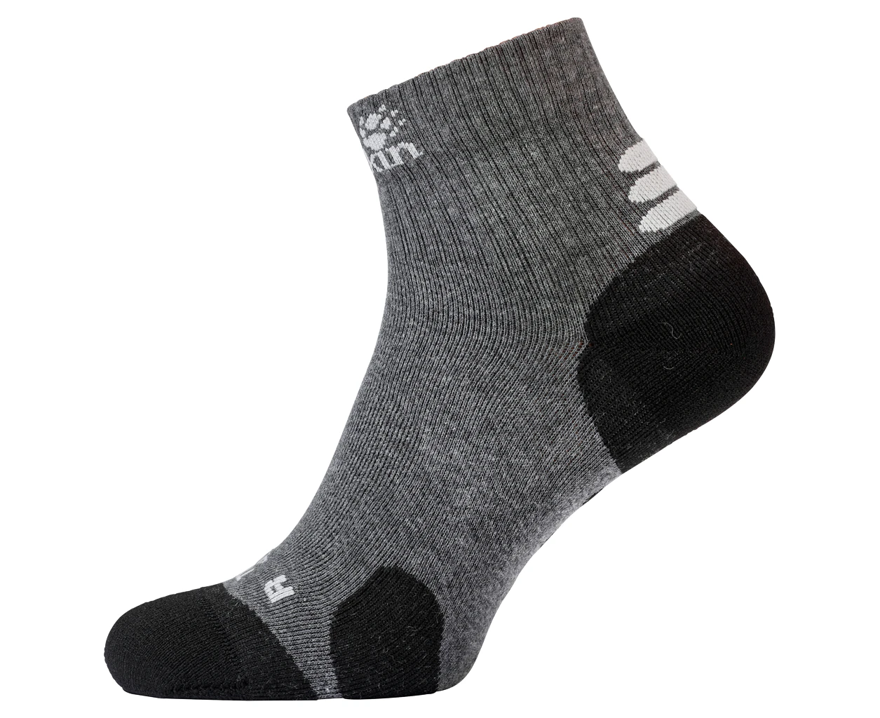 Jack Wolfskin Travel Organic Mid Cut Socks - Dark Grey