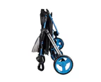 Ibiyaya Monarch Premium Pet Jogger Stroller, Blue F1 Moto