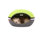 Ibiyaya Little Arena Pet Cave, Collapsible Pod for Cats & Small Dogs,  Green