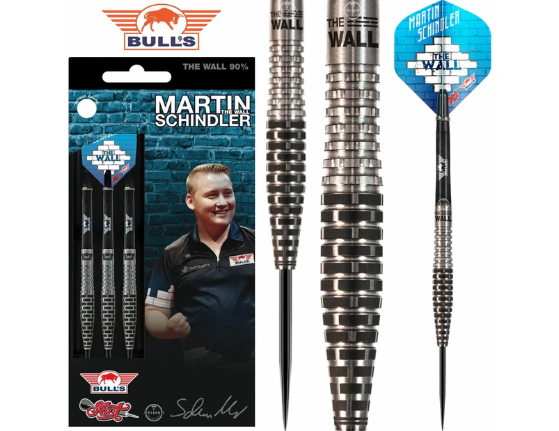 Bulls - Martin Schindler The Wall Darts - Steel Tip - 90% Tungsten - 23g 25g