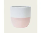 Naim Ceramic Pot in Pink/White (Save 55%)