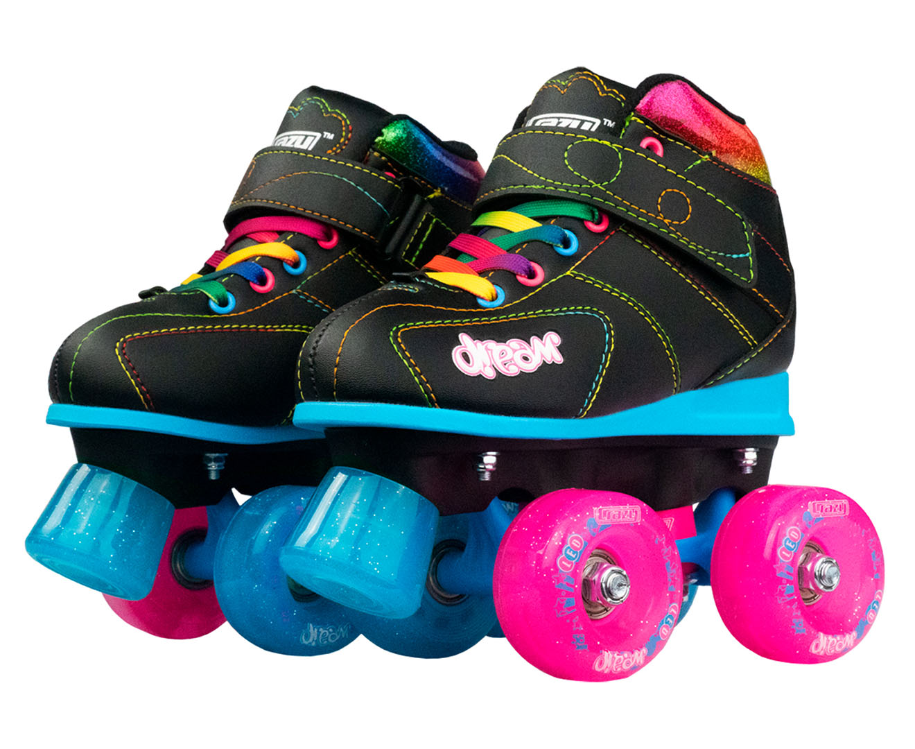 Crazy Skate Co. Kids' Dream Roller Skates - Black | Catch.com.au