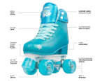 Crazy Skates GLITTER POP Size Adjustable Roller Skates - Teal