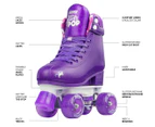 Crazy Skates GLITTER POP Size Adjustable Roller Skates - Purple