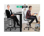 Artiss Office Chair Veer Drafting Stool Fabric Chairs Footrest Standing Desk GY
