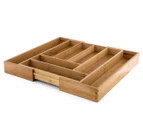 Ortega Kitchen Expandable Bamboo Cutlery Drawer - Natural