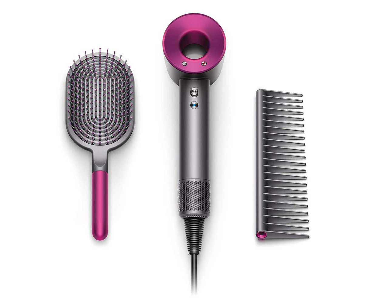 Dyson Supersonic™ hair dryer (Iron/Fuchsia) with bonus brush kit