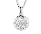 Forever Classic Round Cut 4.0mm Moissanite Pendant Necklace, 1.19cttw DEW