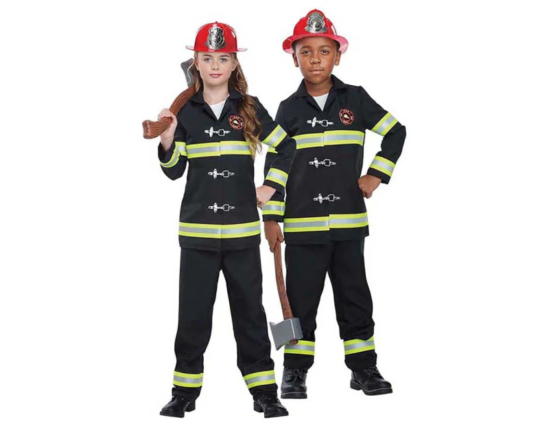 Junior Fire Chief Fire Fighter Child Fireman Costume
