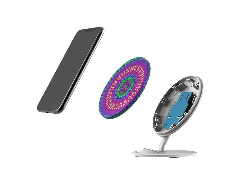 QI Wireless Charger For iPhone 13/12 Samsung Galaxy S22/S22+/S22 Ultra, Mandala