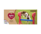 AB Tools Small Dog Soft Rigid Foam Easy Assemble Agility Hurdle Fun Exercise 32x56cm