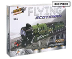 Construct-It 340-Piece Flying Scotsman Train Mechanical Building Kit