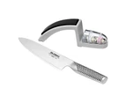 Global Cook's Knife & Sharpener Set