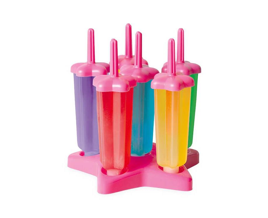 Avanti Star Ice Block Moulds 6 Piece Set - Pink