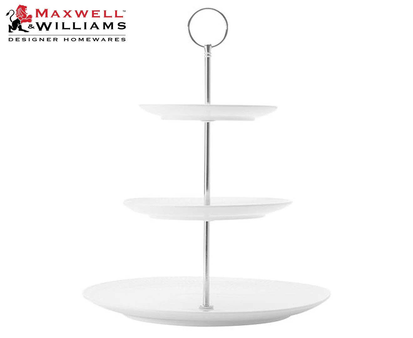 Maxwell & Williams White Basics Diamonds 3-Tier Cake Stand