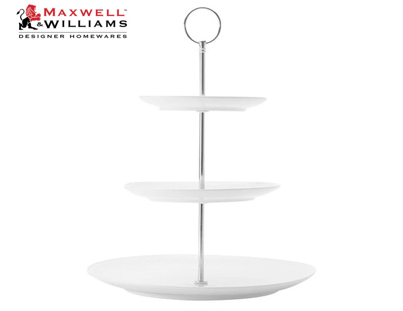 Maxwell & Williams White Basics Diamonds 3-Tier Cake Stand