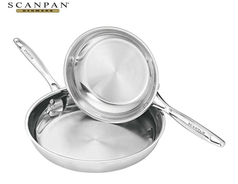 Scanpan 2-Piece Impact Stainless Steel Fry Pan Set