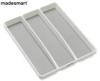 Madesmart 3-Compartment Utensil Tray - White
