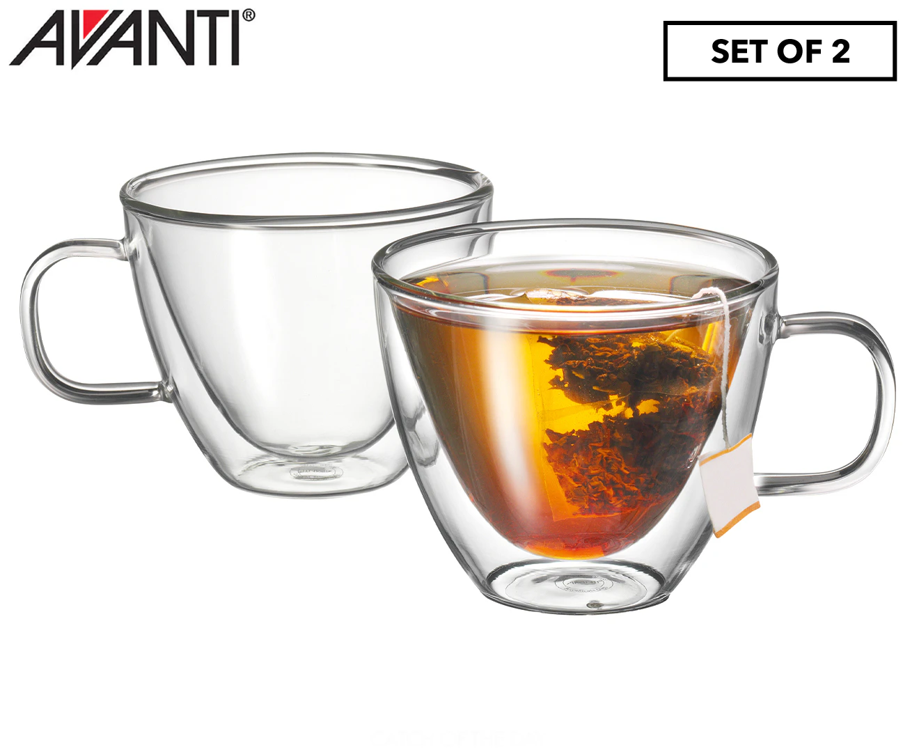 Set of 2 Avanti 250mL Sienna Twin Wall Glasses