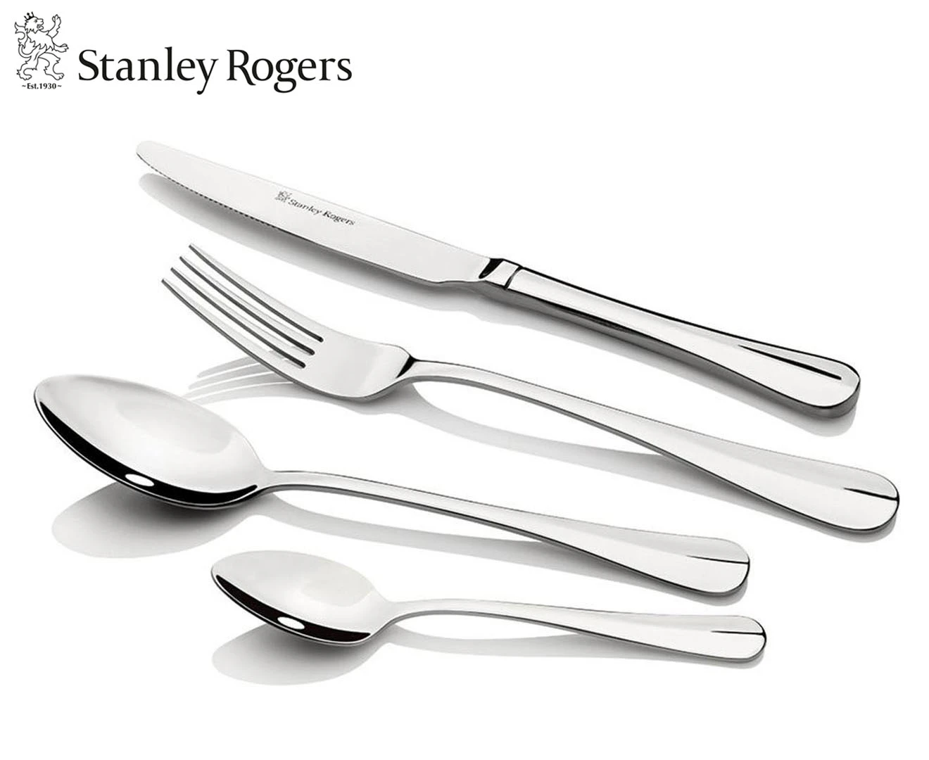 Stanley Rogers 70-Piece Baguette Cutlery Set - Silver