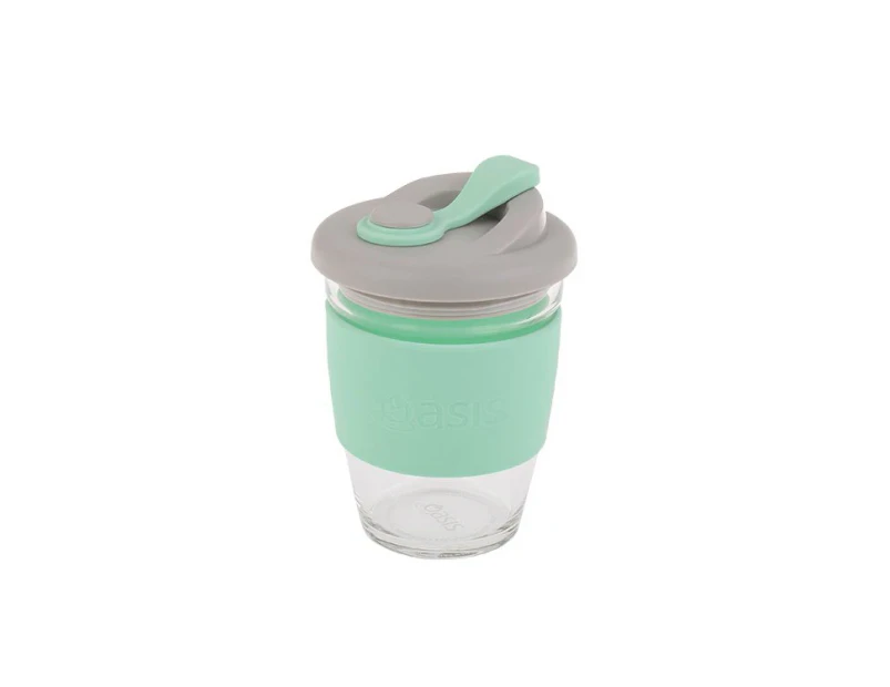 Oasis Borosilicate Glass Eco Cup 340ml Spearmint