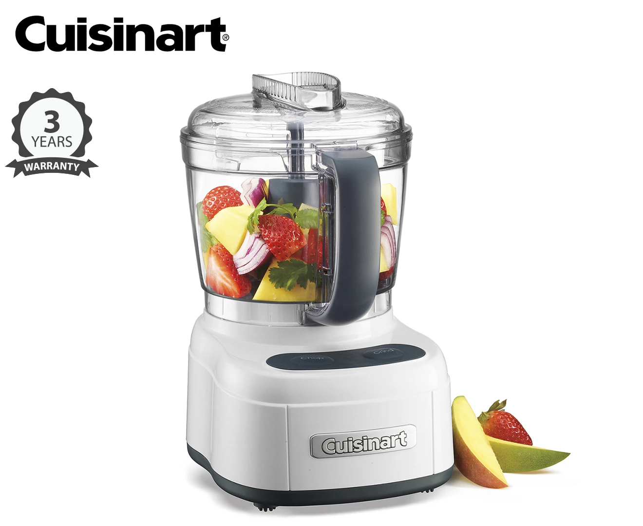 Cuisinart 4-Cup Elemental Mini Prep Processor - White