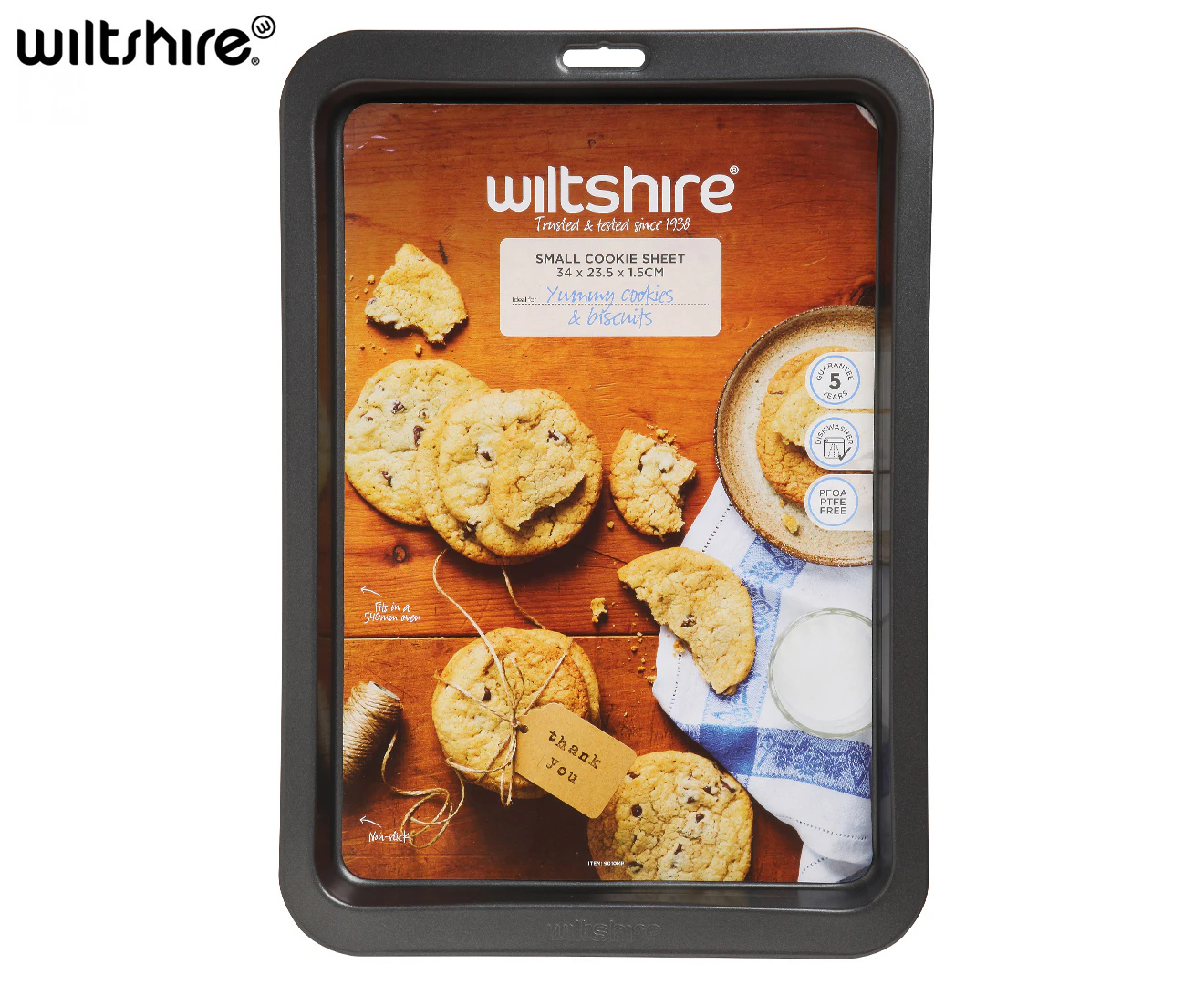 Wiltshire Easybake Non-Stick Cookie Baking Sheet Pan Oven Safe Tray 33.5cm