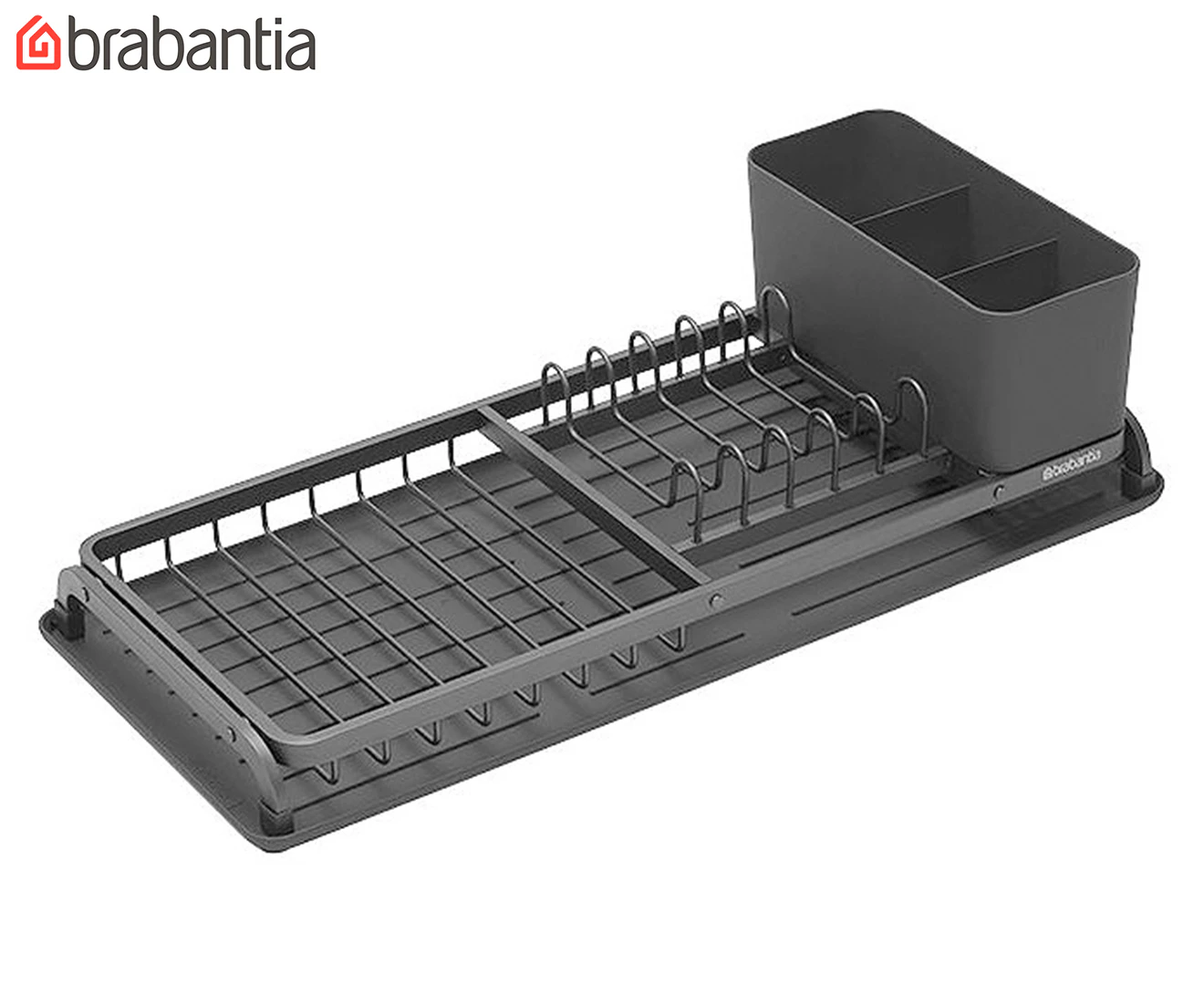 Brabantia Compact Dish Drying Rack - Dark Grey