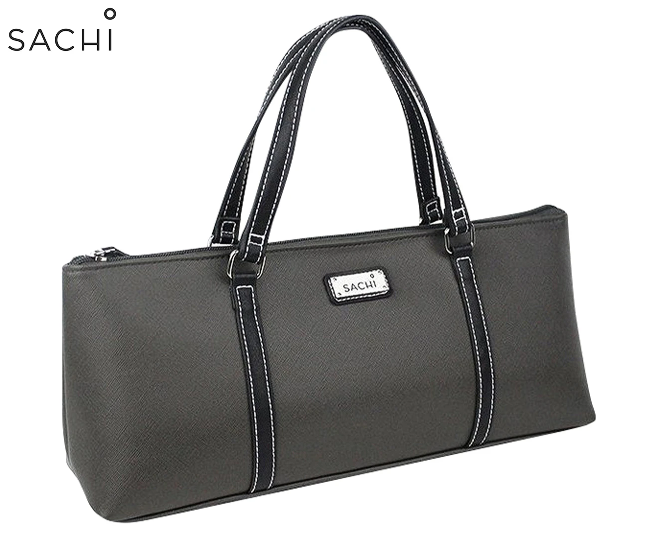 Sachi Insulated Wine Purse Bag - Charcoal