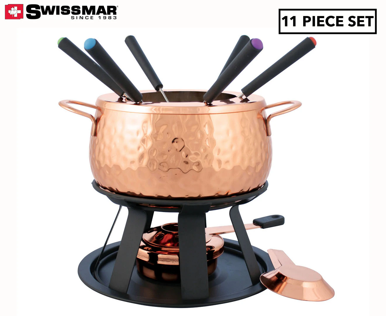 Swissmar 75840  11 Piece Fondue Set COPPER Copper