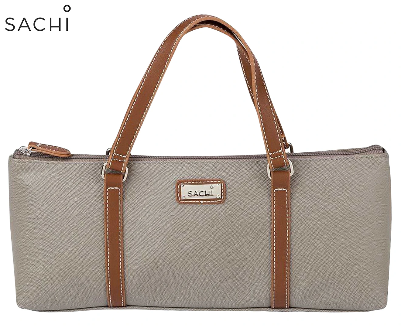 Sachi Insulated Wine Purse Bag - Taupe