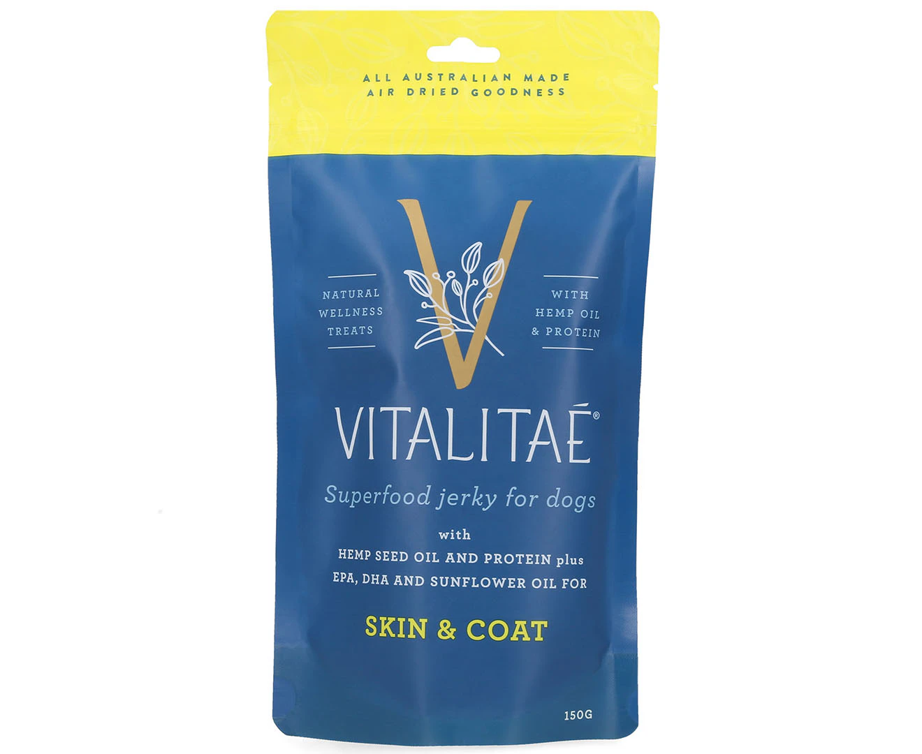 Vitalitae Dog/Pet 150g Jerky Skin/Coat w/ Hemp Oil/Protein Healthy Food Treats